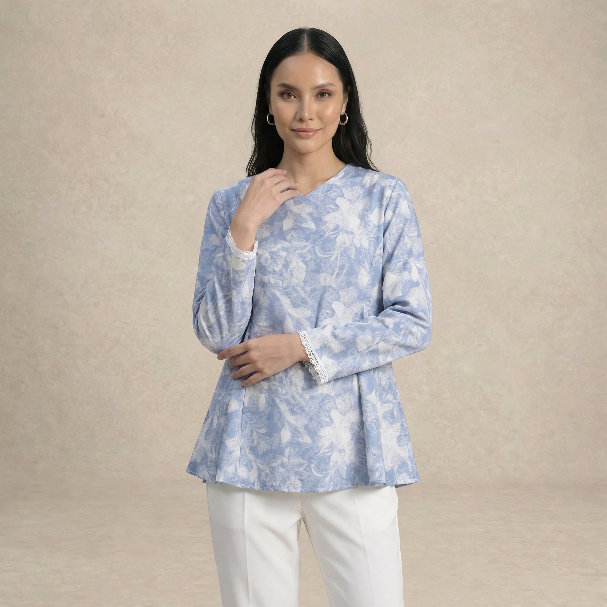 Peplum Semi-Fitted Blouse
