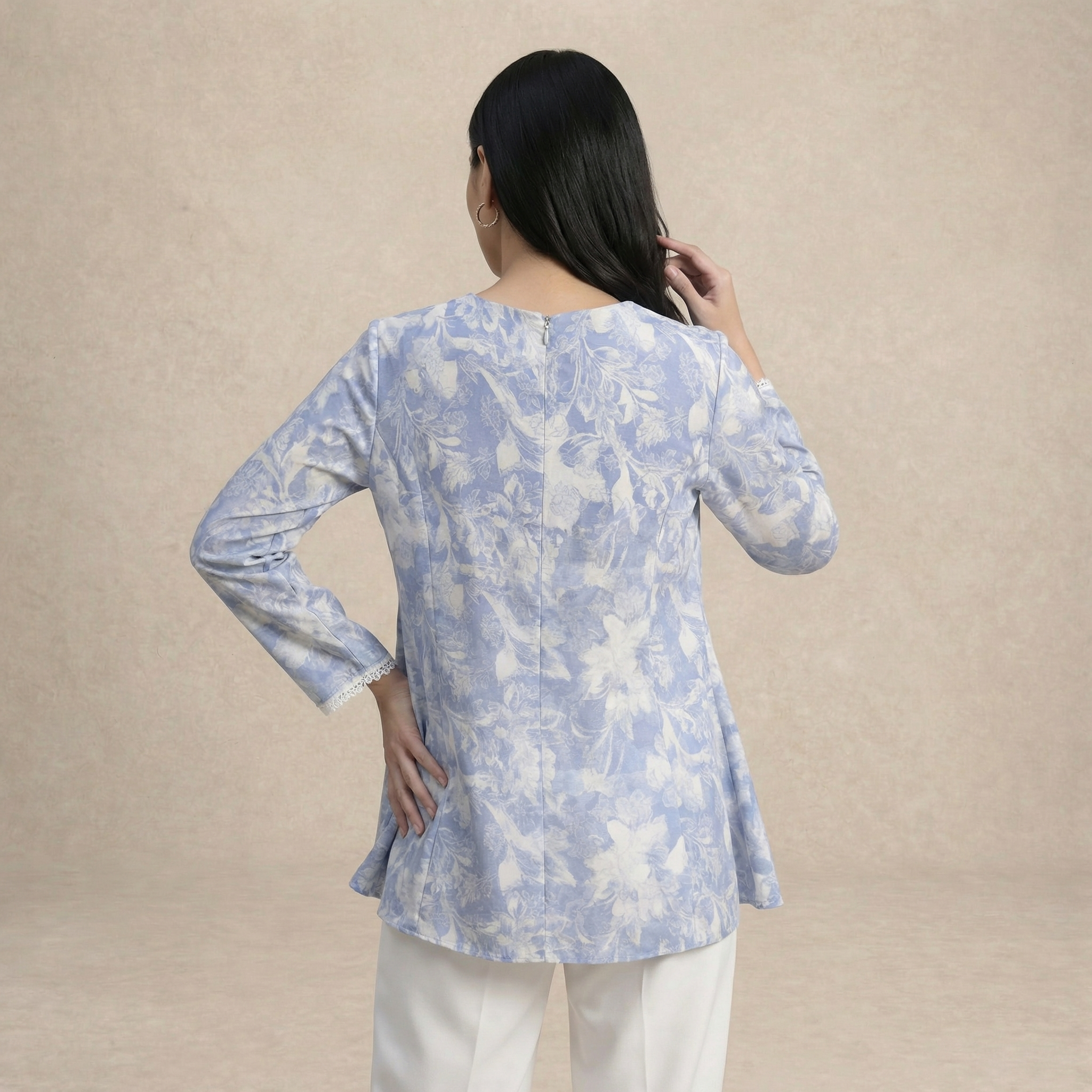 Peplum Semi-Fitted Blouse
