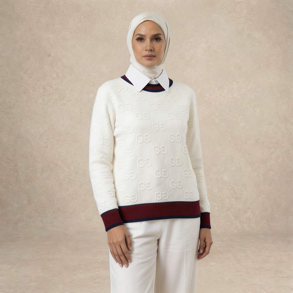 Textured Knit Collar Top