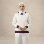 Textured Knit Collar Top