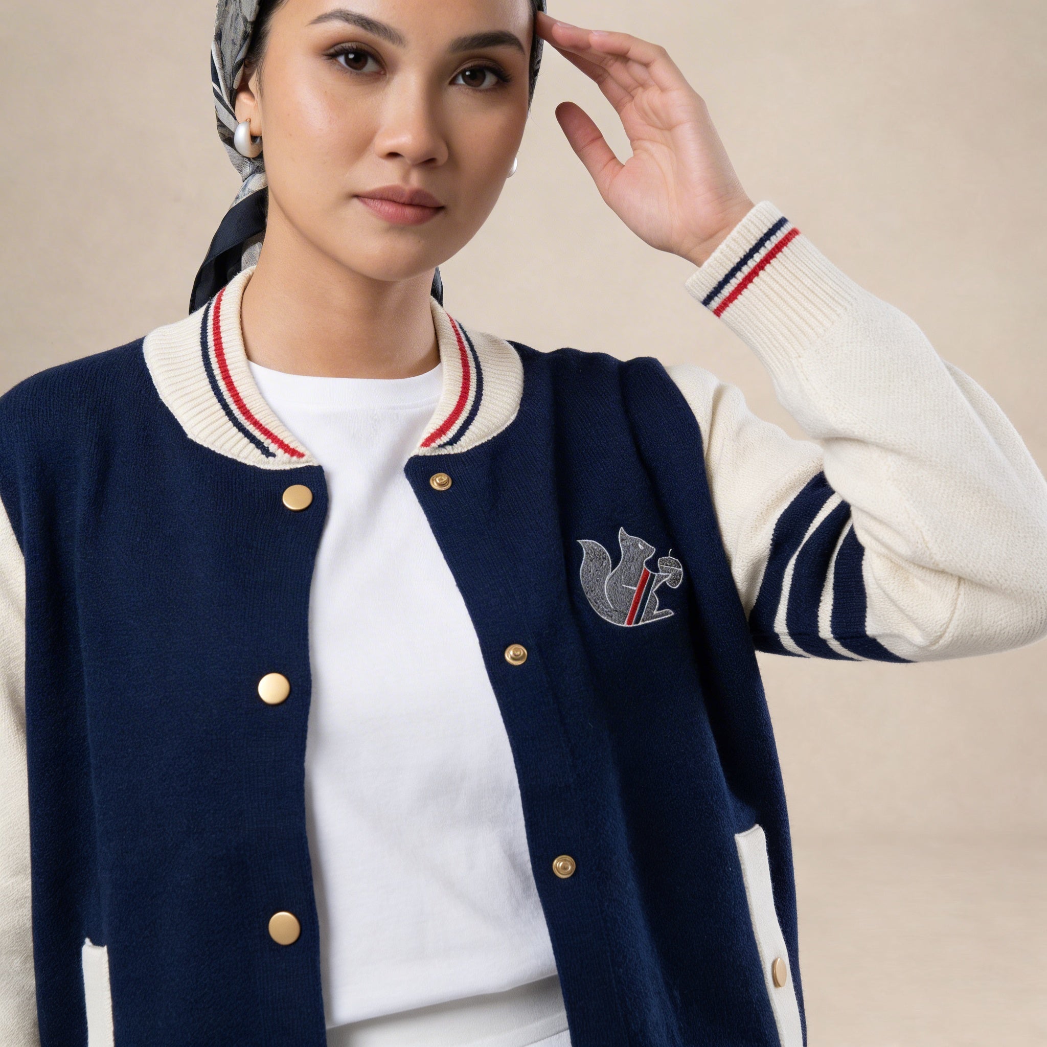 Knitted Bomber Jacket