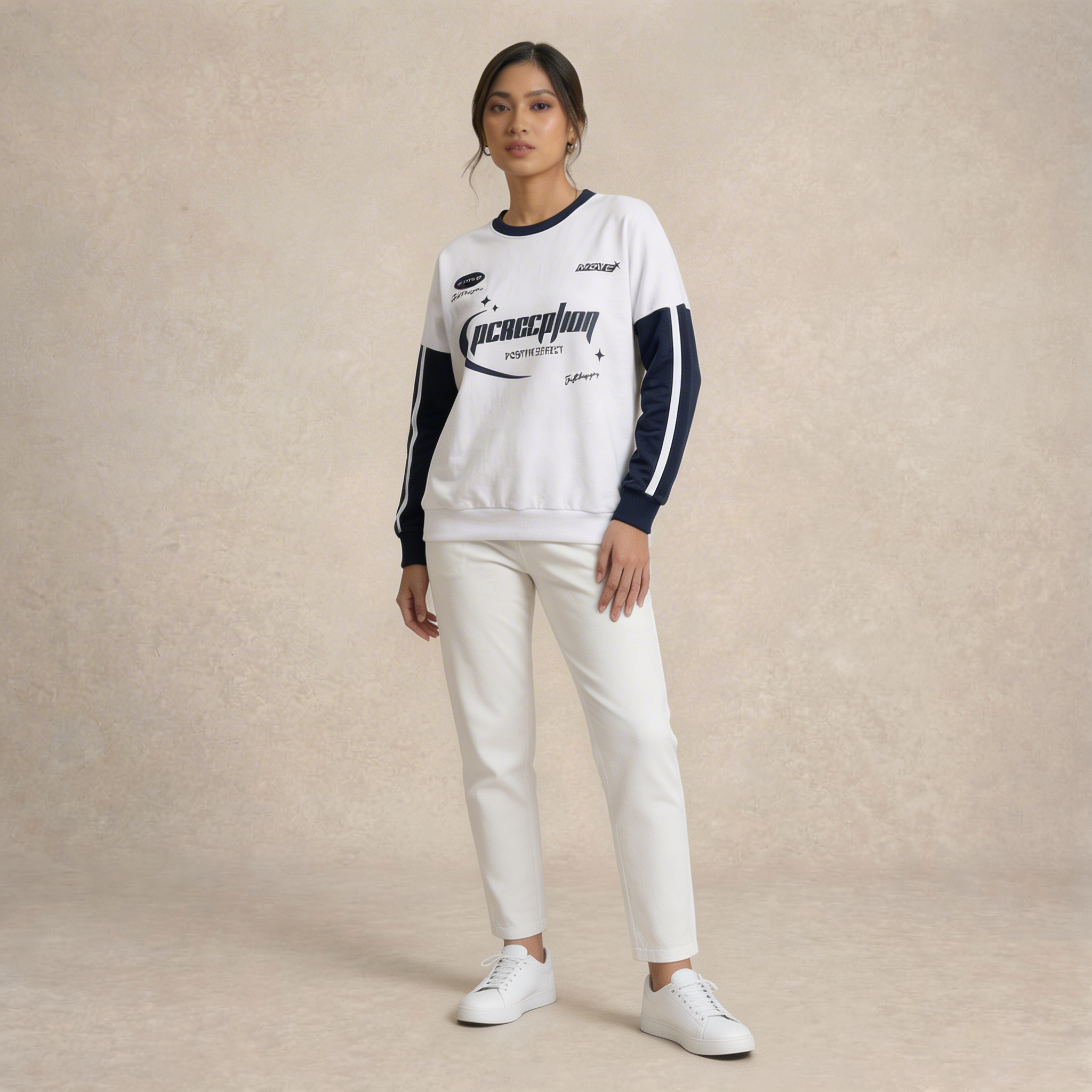 "PERCEPTION" Typography Sweatshirt