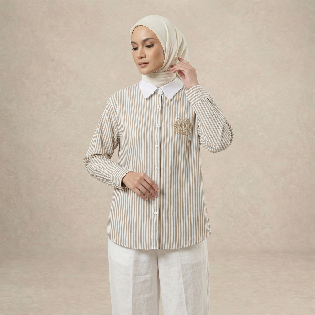 Classic Stripe Collared Shirt