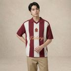 Victory Stripe Knit Polo