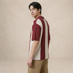 Victory Stripe Knit Polo