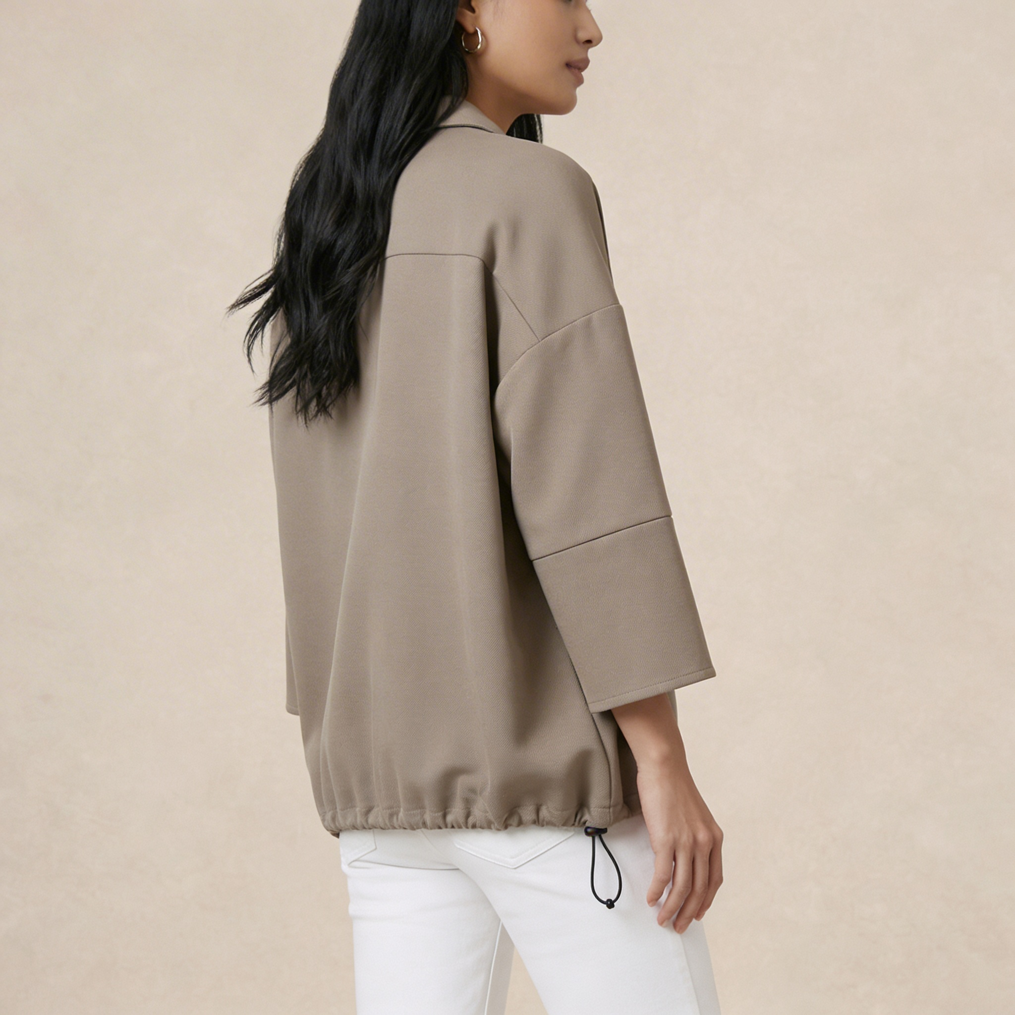 Adjustable Drawstring Shirt