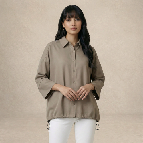 Adjustable Drawstring Shirt