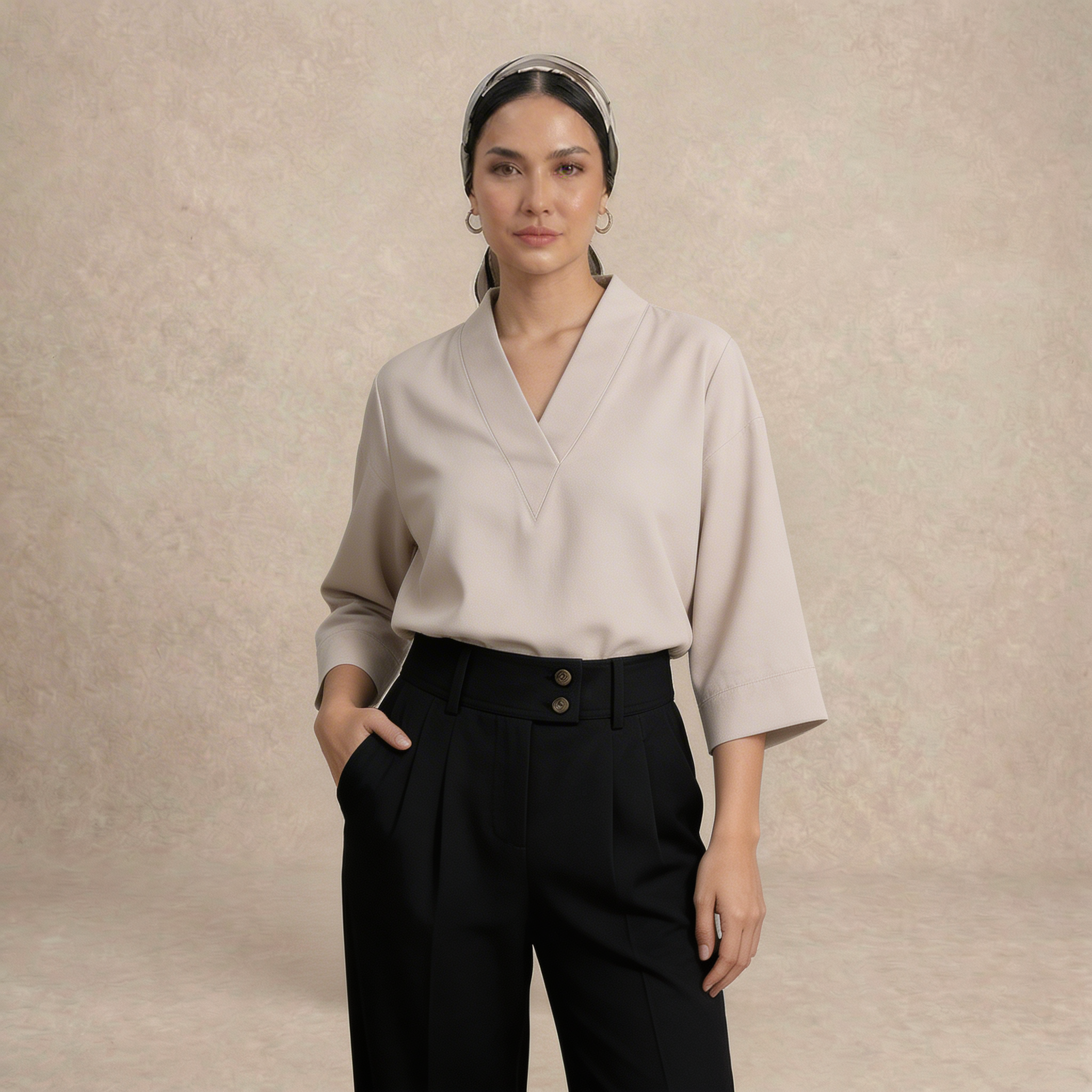Classic Double Button Pants