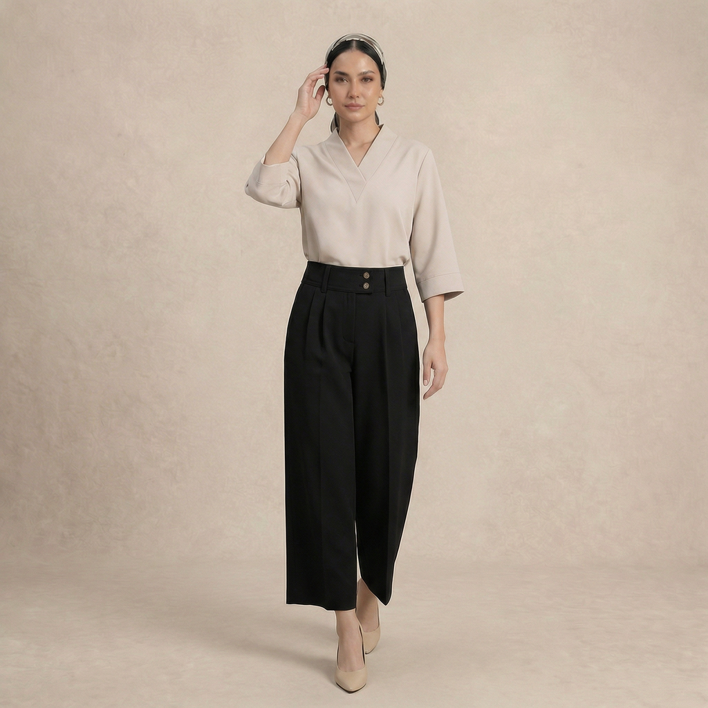 Classic Double Button Pants