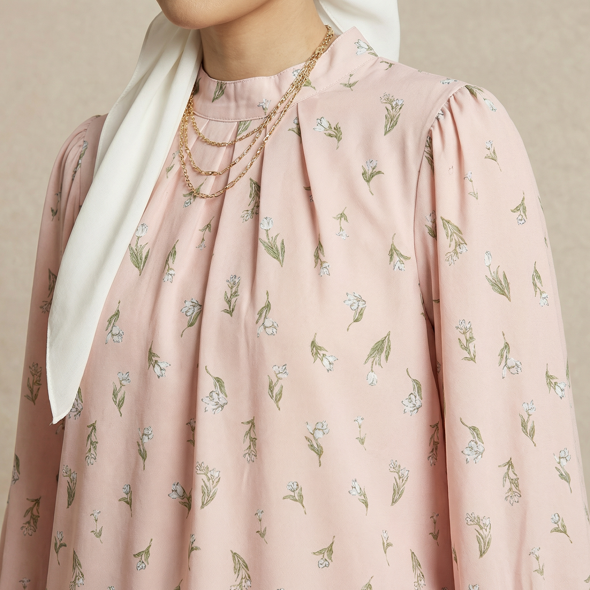 Classic Blush Garden Blouse