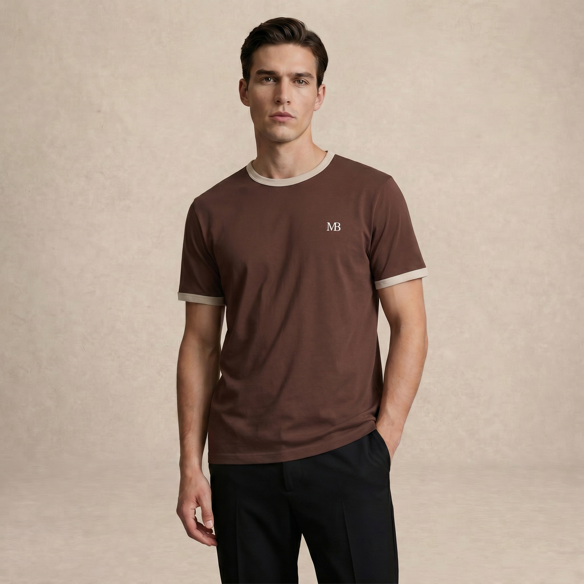 Classic Ringer Minimal T-Shirt