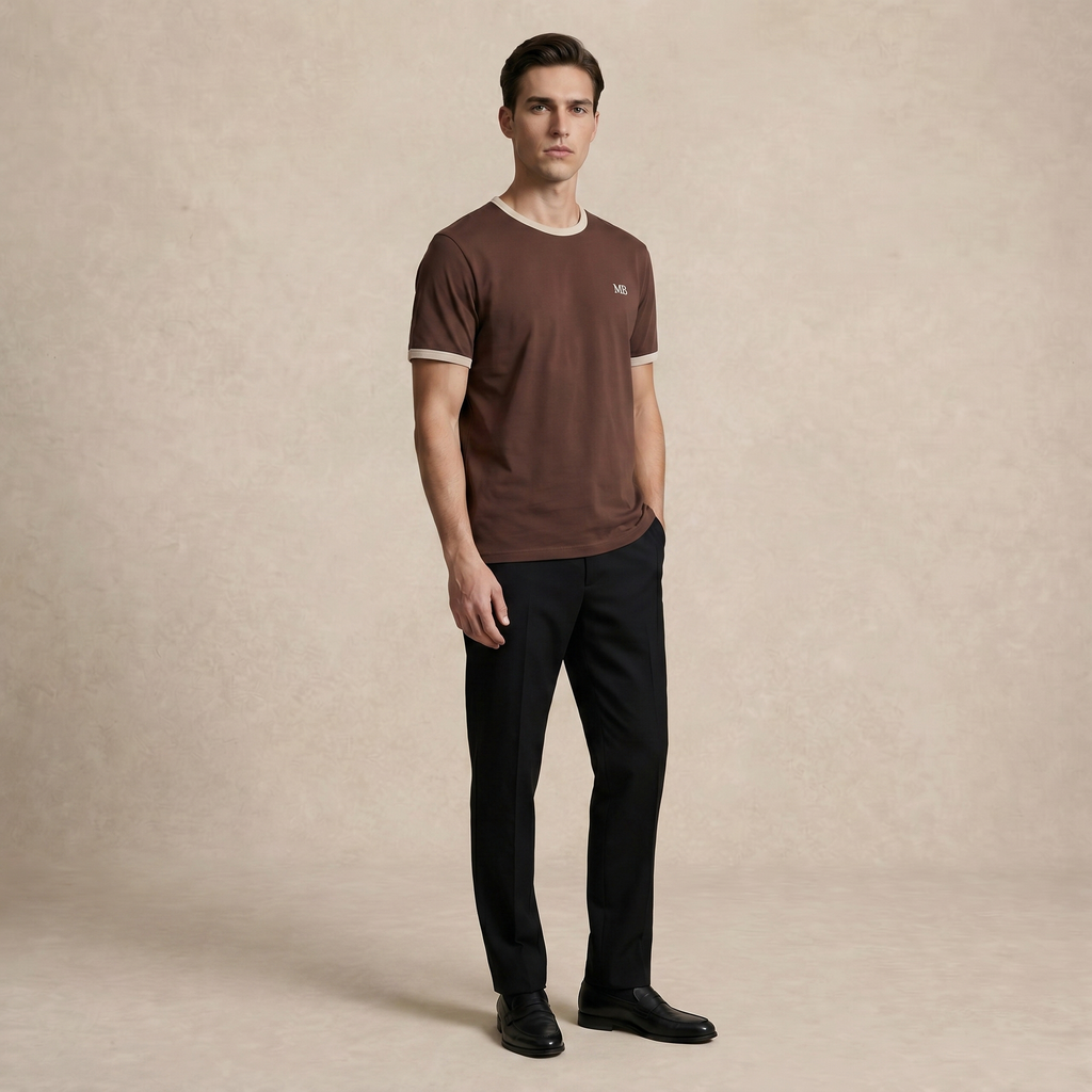 Classic Ringer Minimal T-Shirt