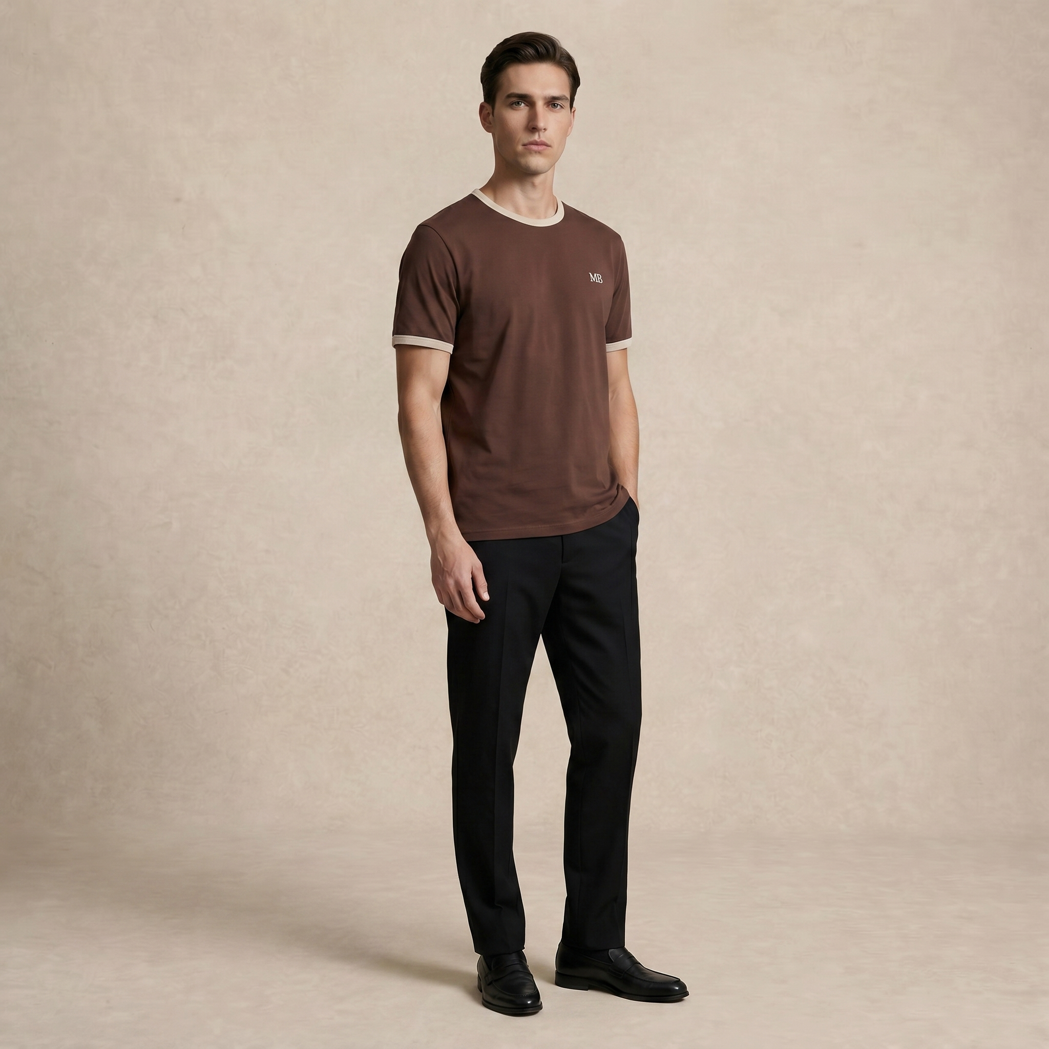 Classic Ringer Minimal T-Shirt