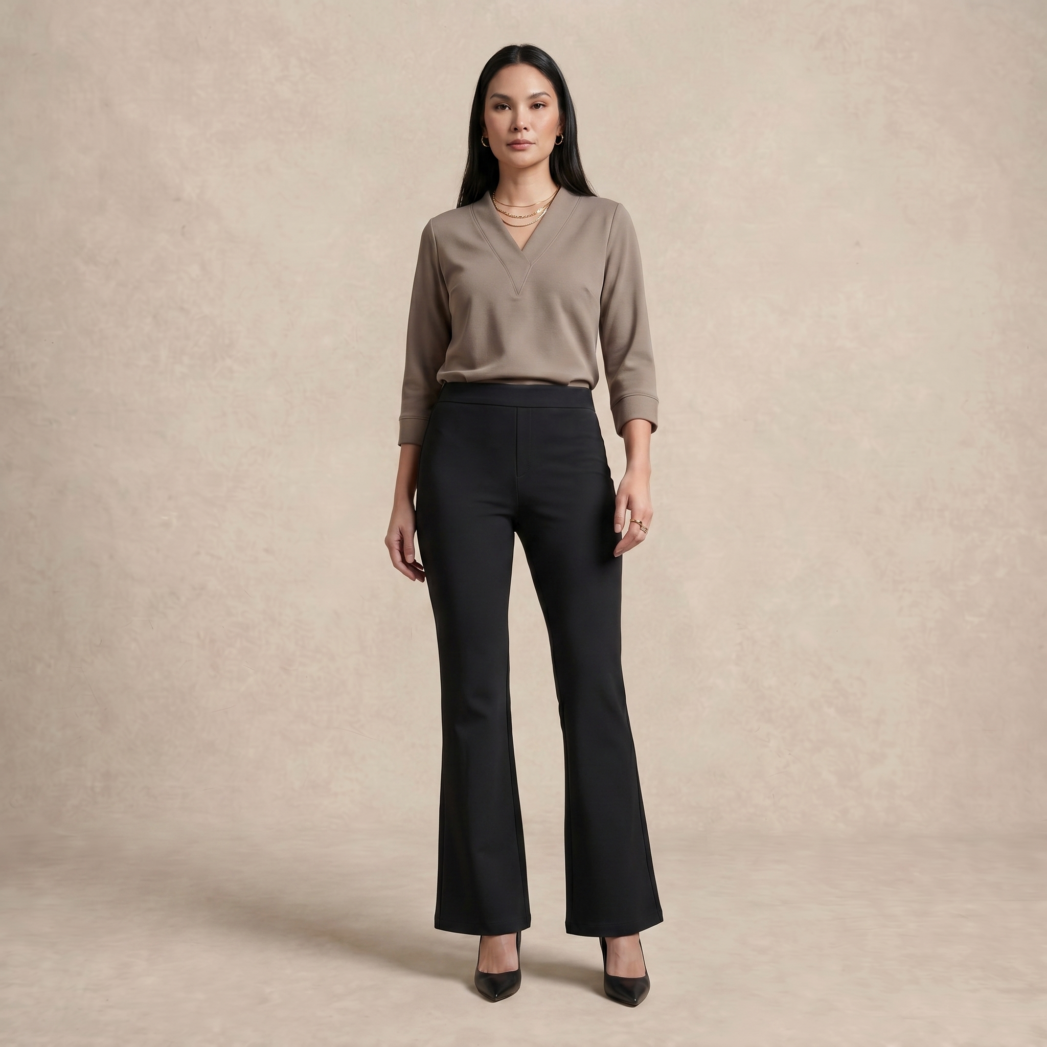 Ladies Flare Cut Pants
