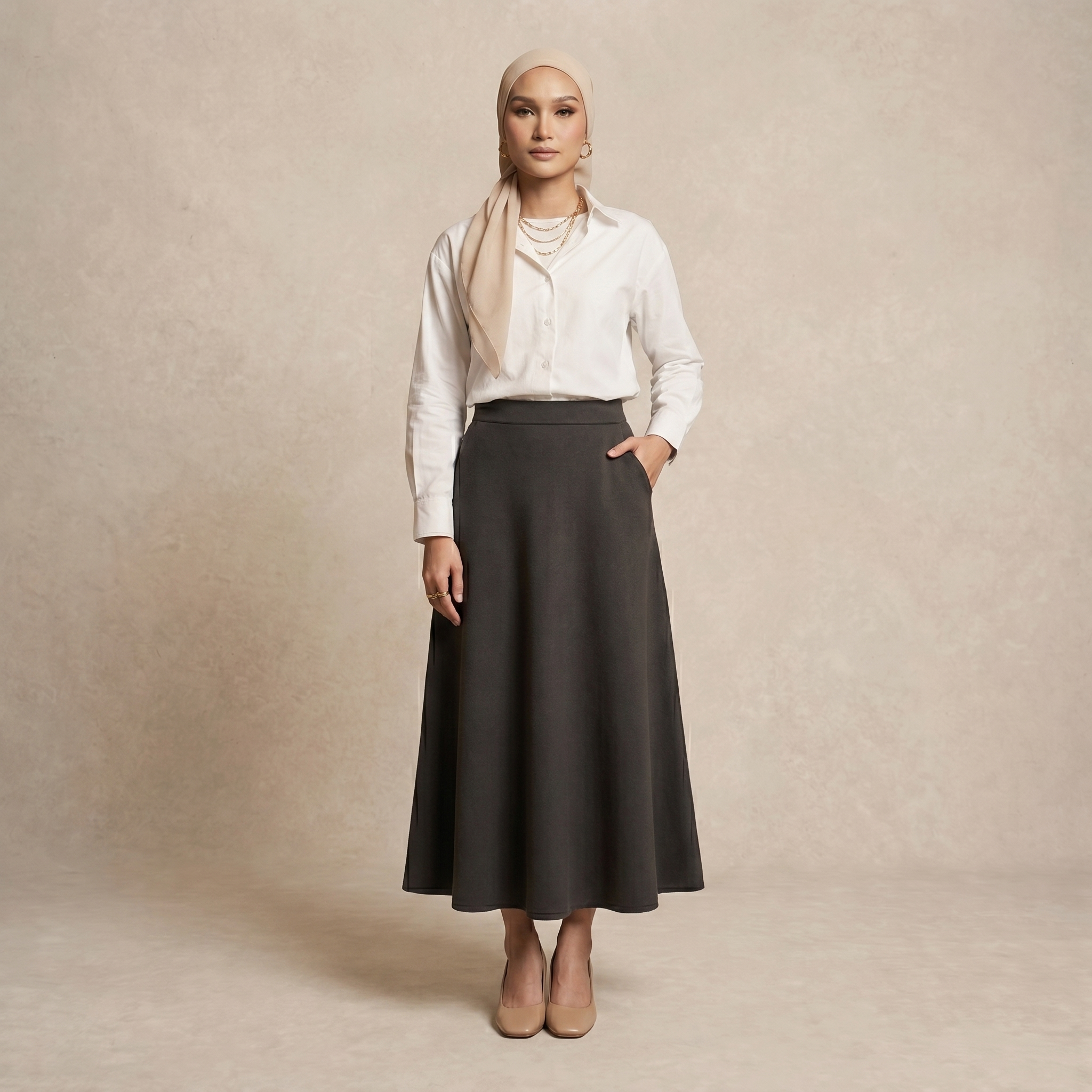 Spandex Flare Skirt