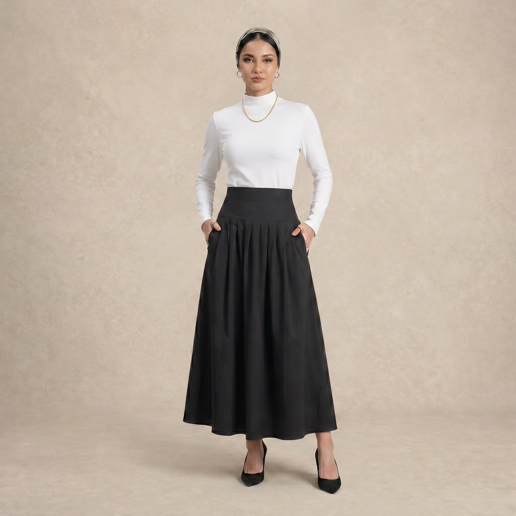 High Waist Casual Skirt
