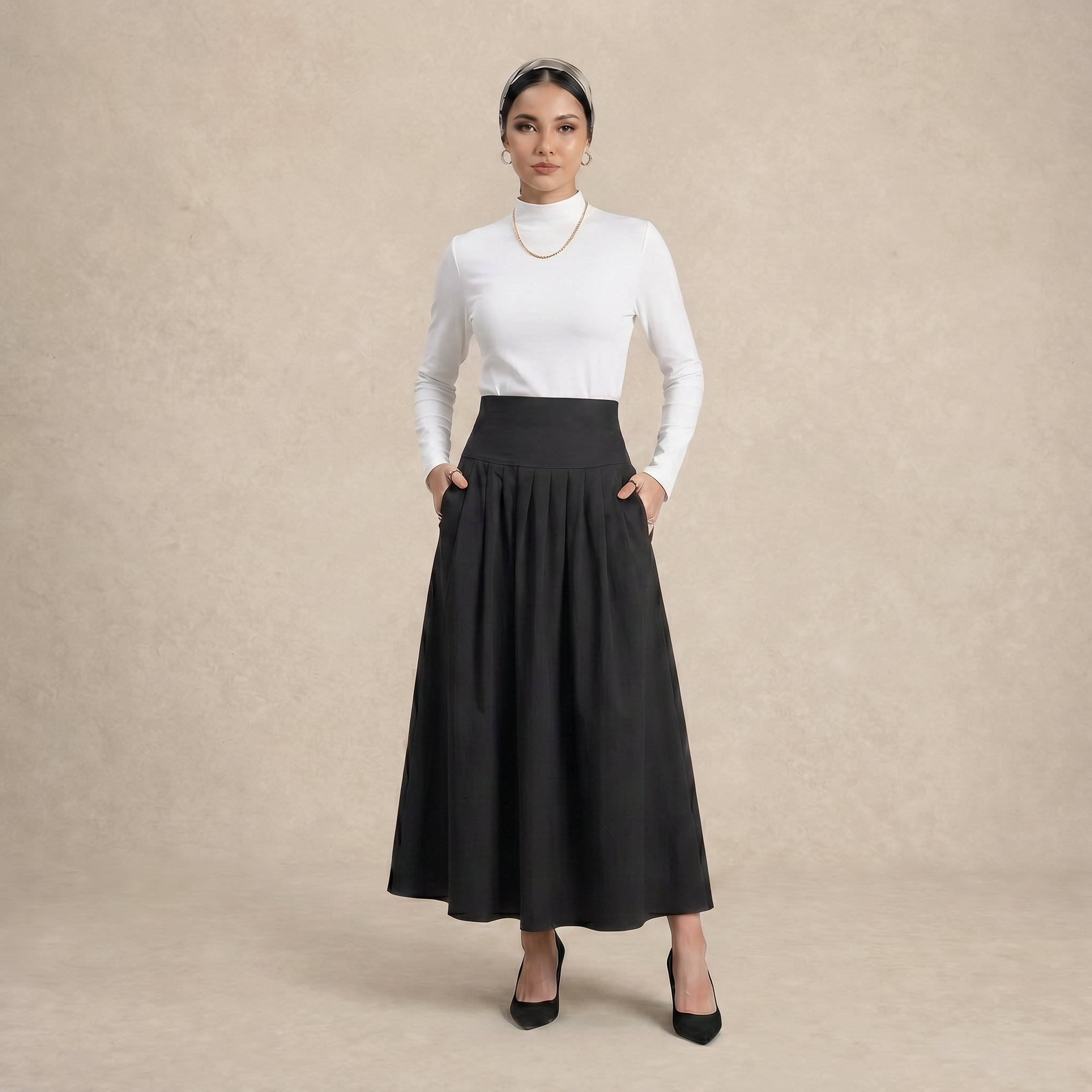 High Waist Casual Skirt