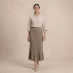 Ladies Smocked Maxi Skirt