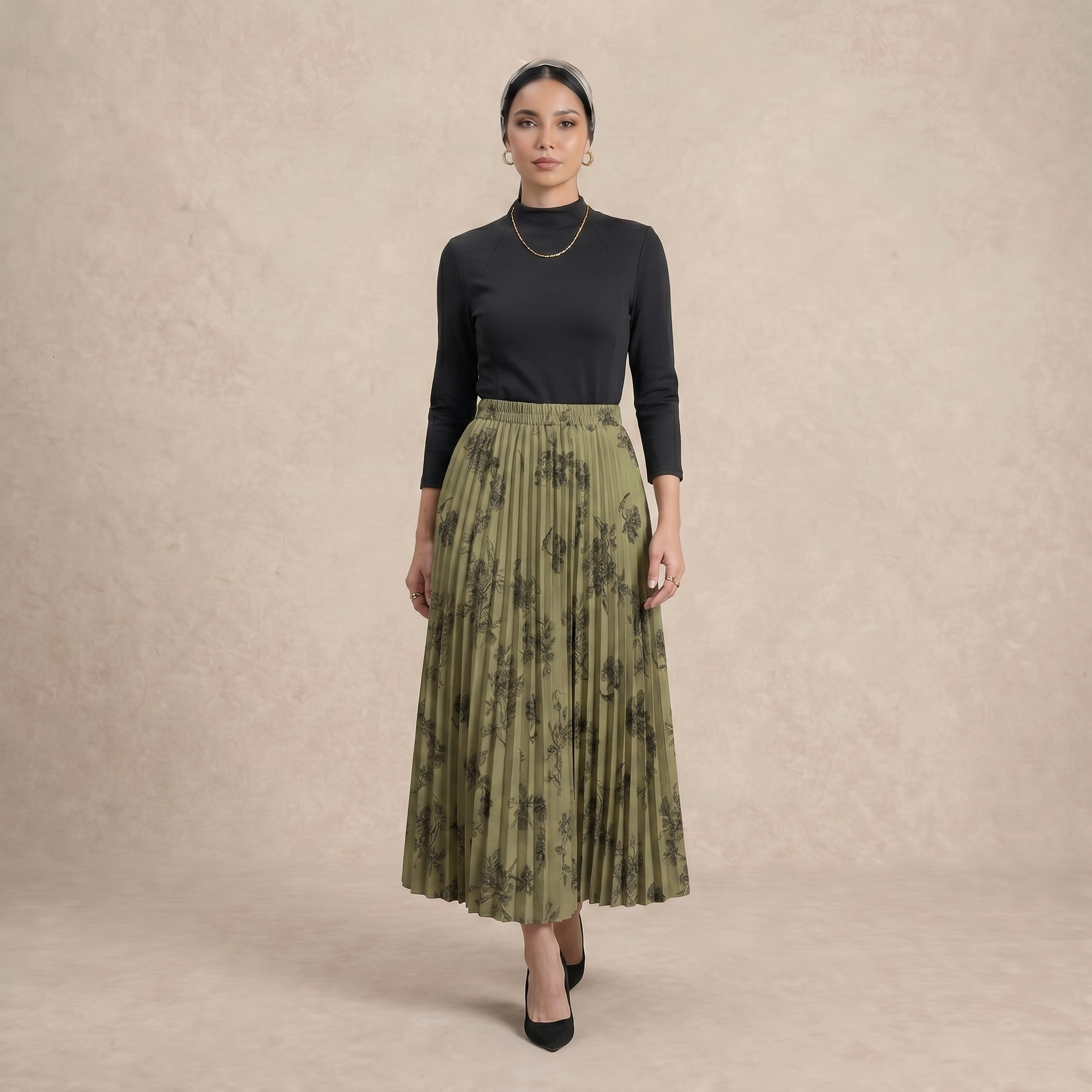 Free Size Pleated Skirts