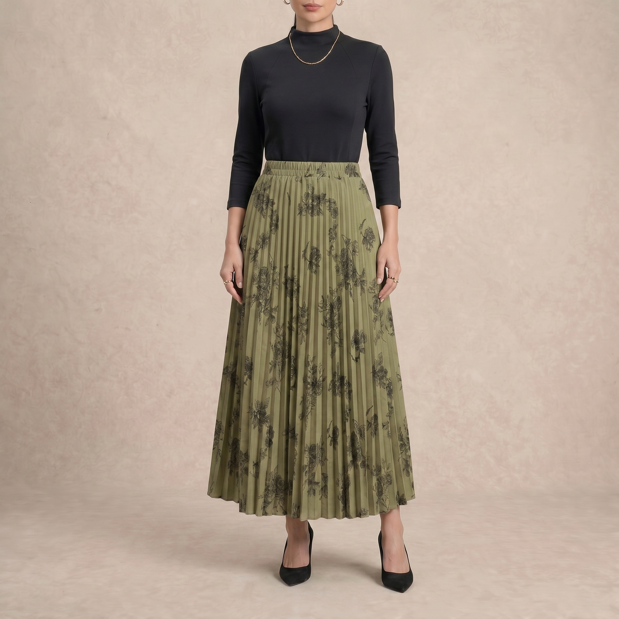 Free Size Pleated Skirts