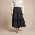 Printed Multi-Tiered Maxi Skirt L2