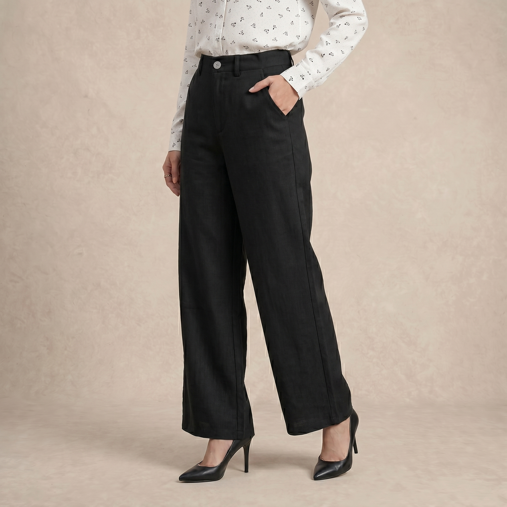 High-Waist Wide Leg Pants