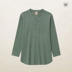 Blouse Casual V-Neck Zip