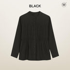Blouse Plain With Gathered Seam